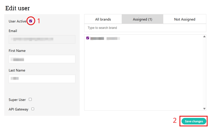 Edit Active User